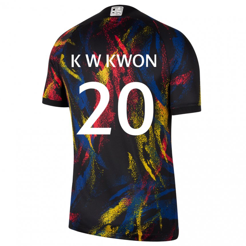 Kinder Südkoreanische Kyung-won Kwon #20 Mehrfarbig Auswärtstrikot Trikot 22-24 T-shirt Österreich