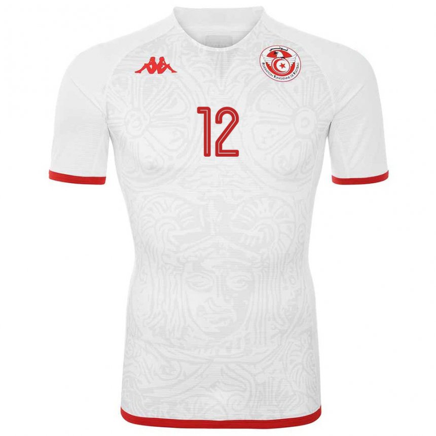 Kinder Tunesische Ali Maaloul #12 Weiß Auswärtstrikot Trikot 22-24 T-shirt Österreich