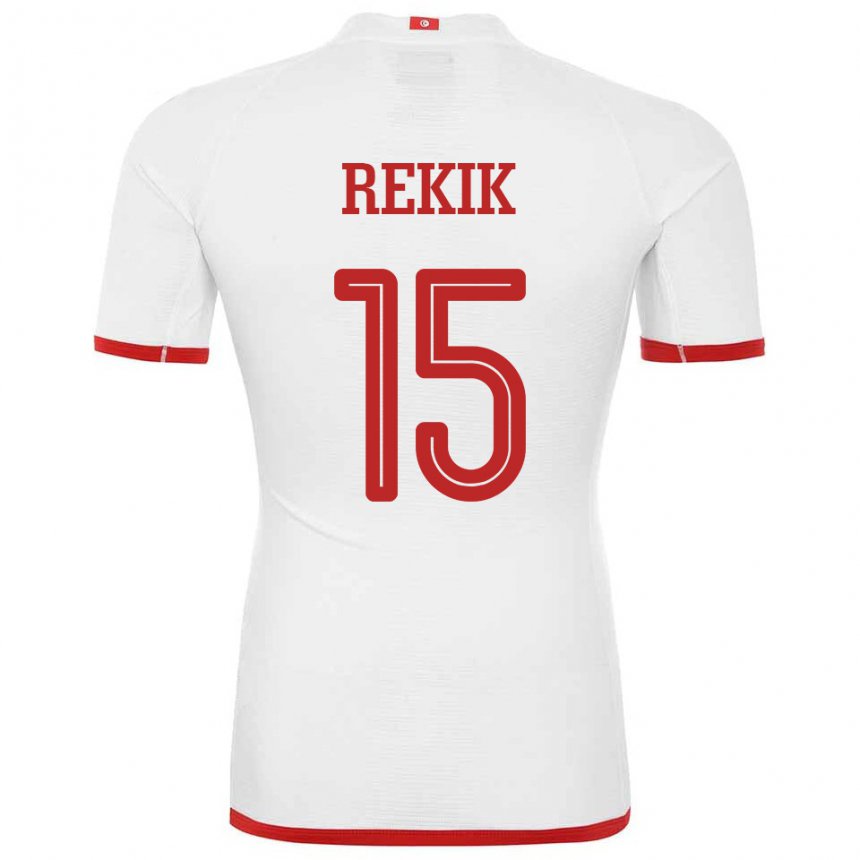 Kinder Tunesische Omar Rekik #15 Weiß Auswärtstrikot Trikot 22-24 T-shirt Österreich