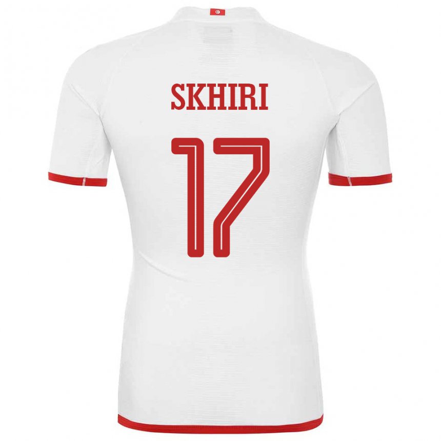 Kinder Tunesische Ellyes Skhiri #17 Weiß Auswärtstrikot Trikot 22-24 T-shirt Österreich