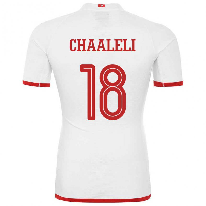 Kinder Tunesische Ghaliene Chaaleli #18 Weiß Auswärtstrikot Trikot 22-24 T-shirt Österreich