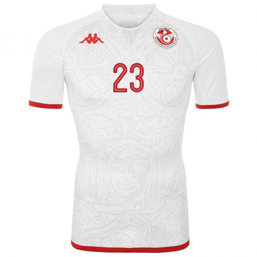 Kinder Tunesische Naim Sliti #23 Weiß Auswärtstrikot Trikot 22-24 T-shirt Österreich