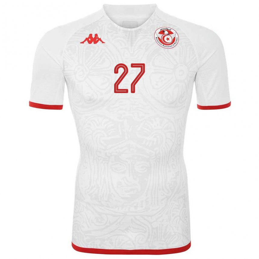 Kinder Tunesische Issam Jebali #27 Weiß Auswärtstrikot Trikot 22-24 T-shirt Österreich