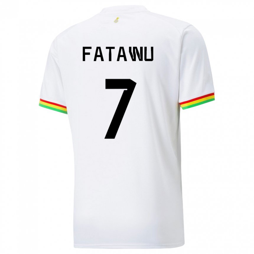 Herren Ghanaische Issahaku Fatawu #7 Weiß Heimtrikot Trikot 22-24 T-shirt Österreich