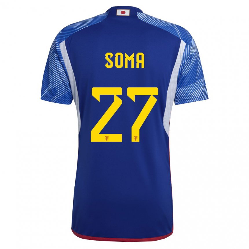 Herren Japanische Yuki Soma #27 Königsblau Heimtrikot Trikot 22-24 T-shirt Österreich