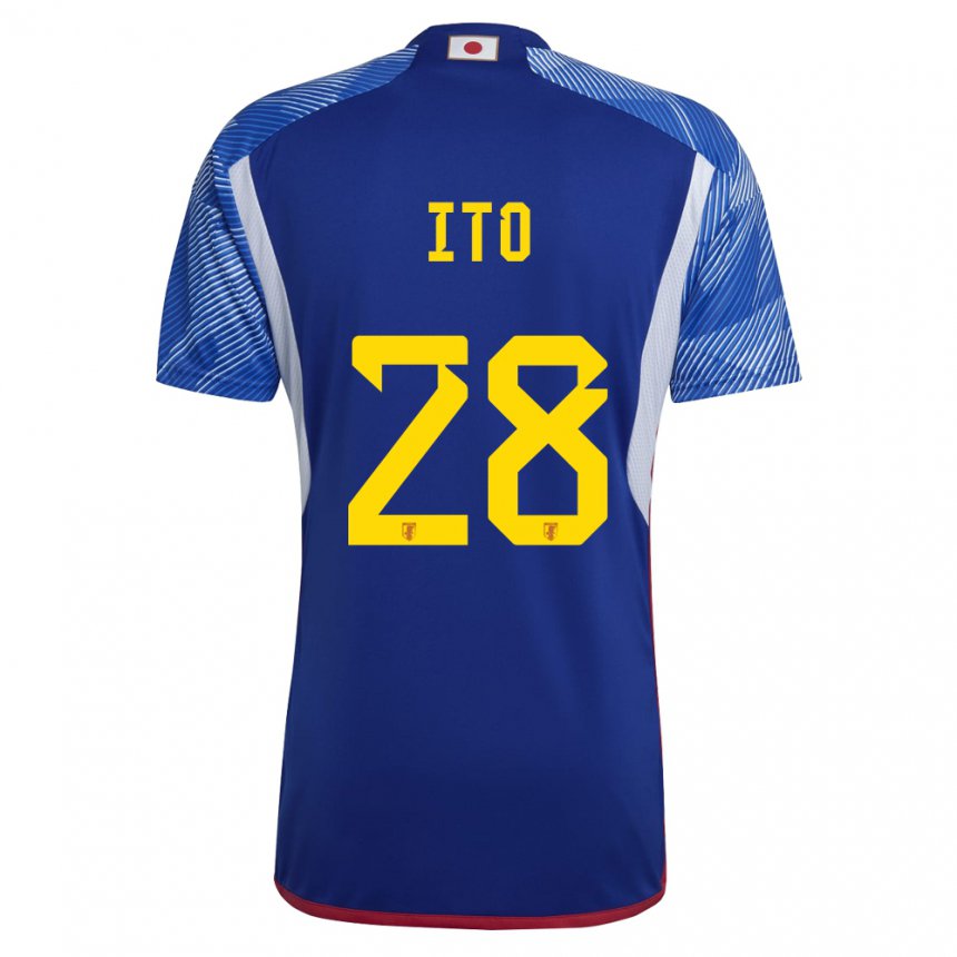 Herren Japanische Hiroki Ito #28 Königsblau Heimtrikot Trikot 22-24 T-shirt Österreich