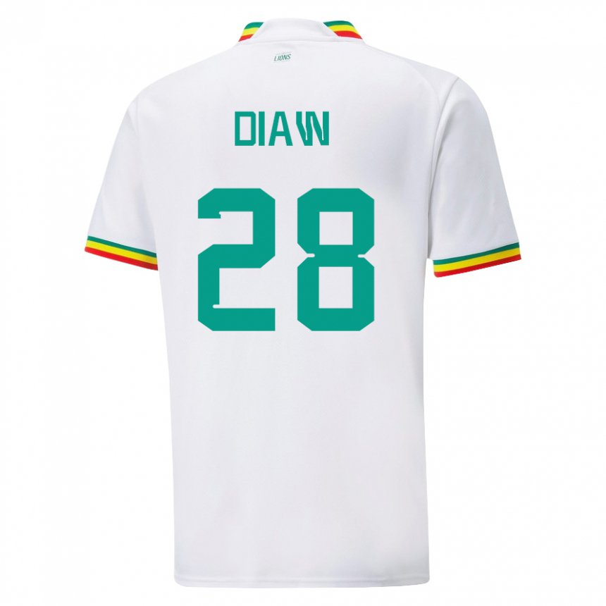 Herren Senegalesische Mory Diaw #28 Weiß Heimtrikot Trikot 22-24 T-shirt Österreich