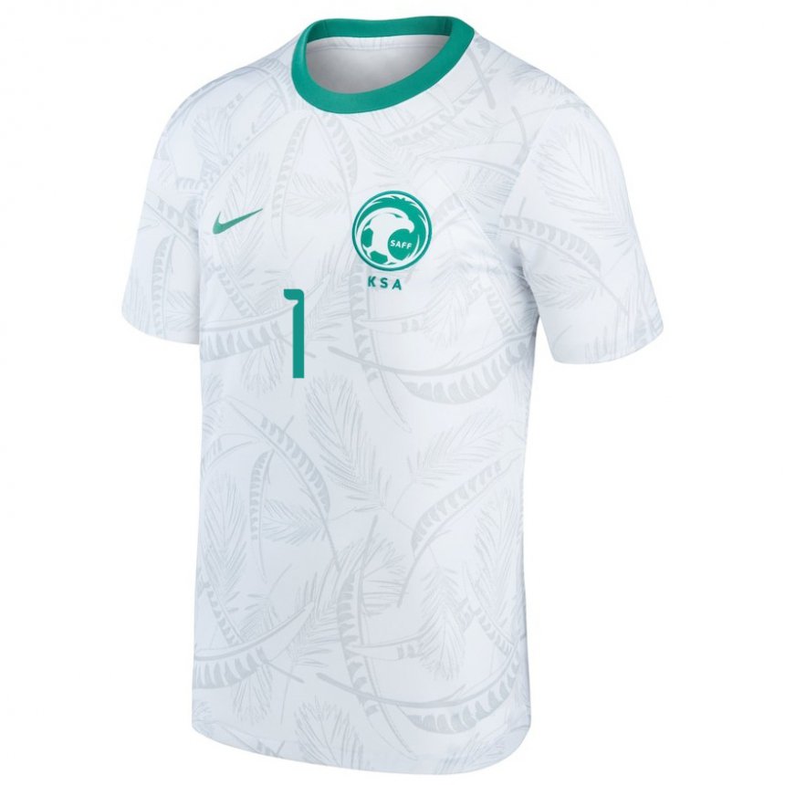 Herren Saudi-arabische Mohammed Al Rubaie #1 Weiß Heimtrikot Trikot 22-24 T-shirt Österreich