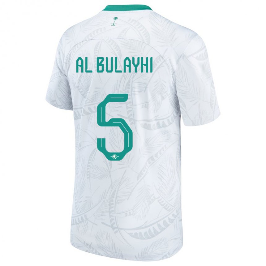 Herren Saudi-arabische Ali Al Bulayhi #5 Weiß Heimtrikot Trikot 22-24 T-shirt Österreich