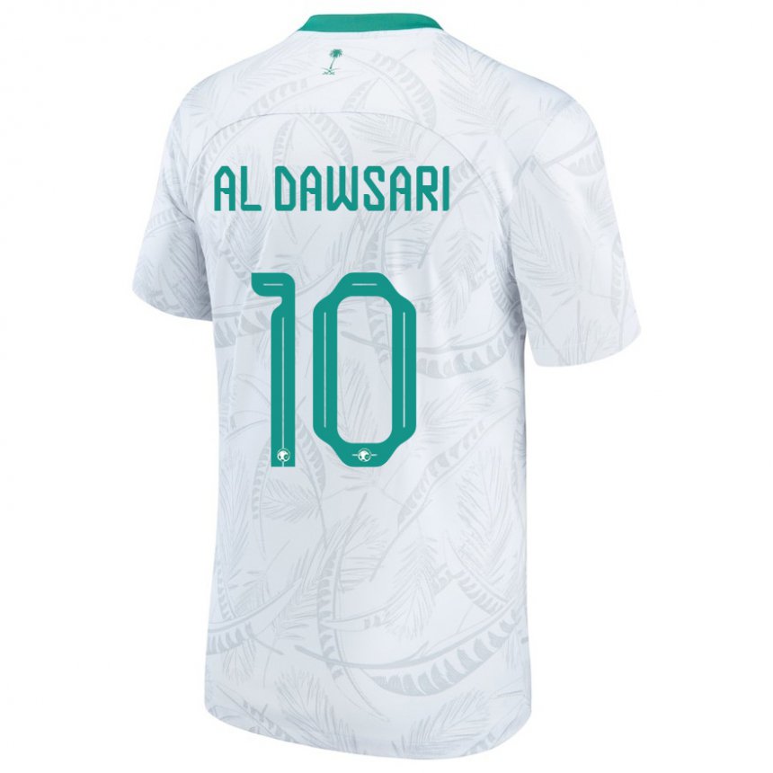 Herren Saudi-arabische Salem Al Dawsari #10 Weiß Heimtrikot Trikot 22-24 T-shirt Österreich