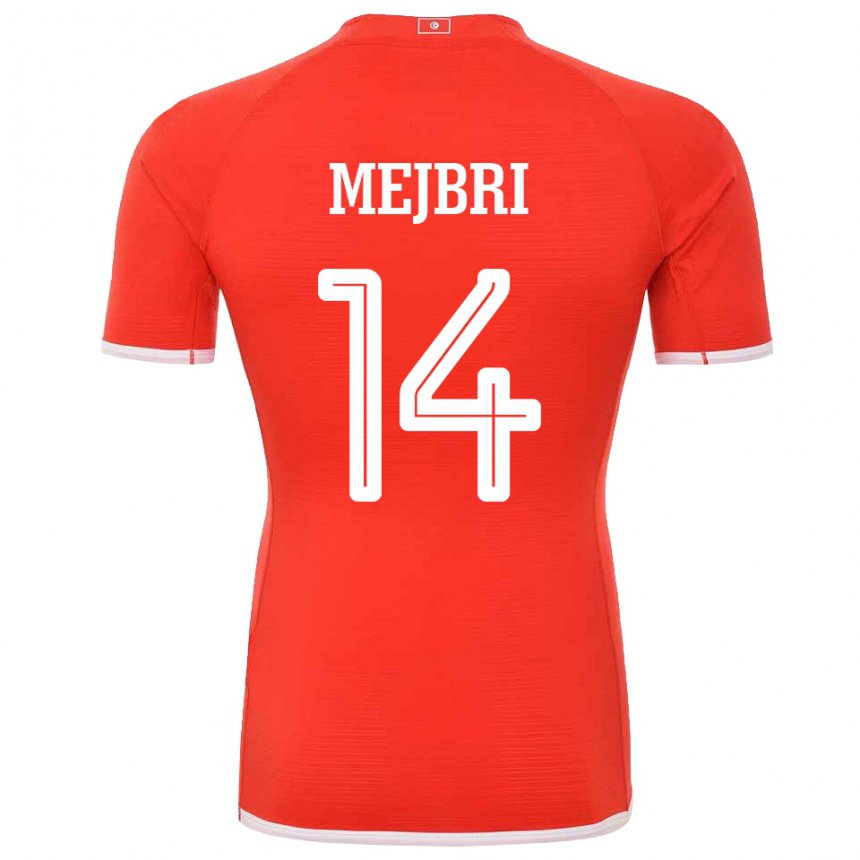 Herren Tunesische Hannibal Mejbri #14 Rot Heimtrikot Trikot 22-24 T-shirt Österreich