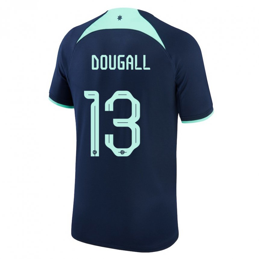 Herren Australische Kenny Dougall #13 Dunkelblau Auswärtstrikot Trikot 22-24 T-shirt Österreich