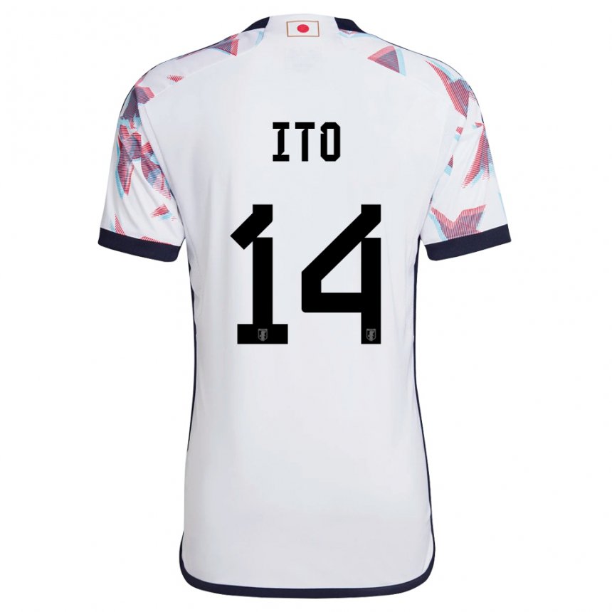 Herren Japanische Junya Ito #14 Weiß Auswärtstrikot Trikot 22-24 T-shirt Österreich