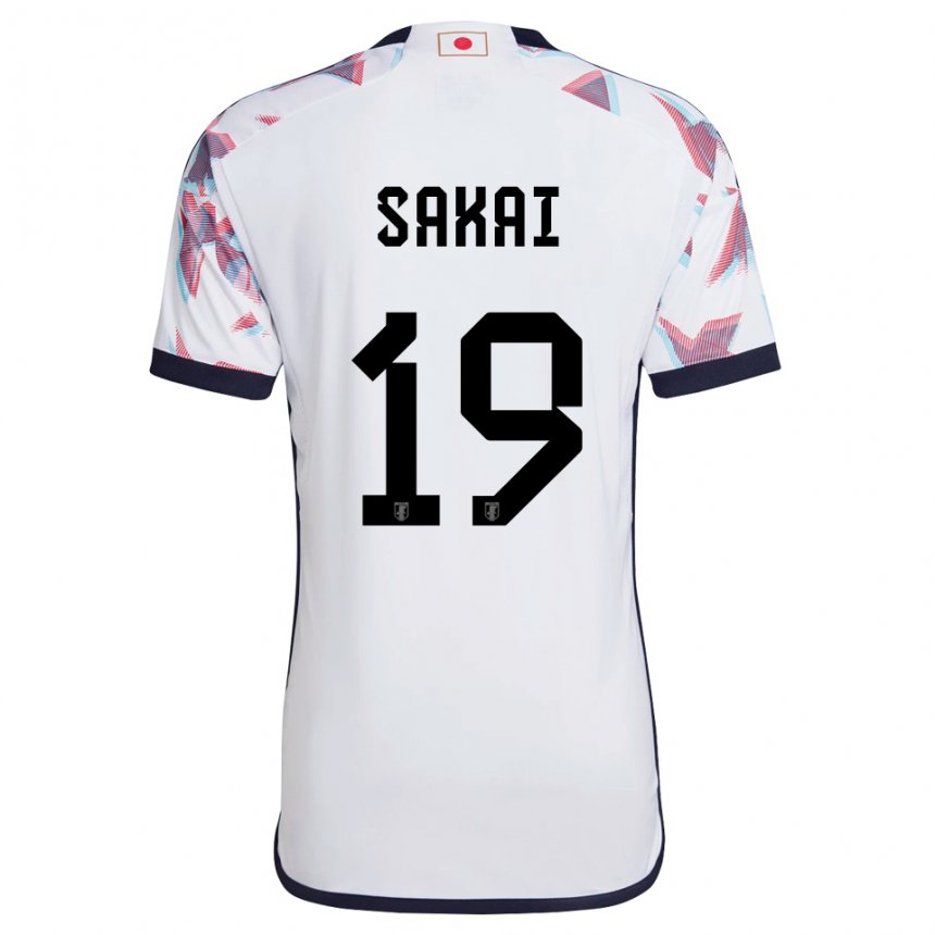 Herren Japanische Hiroki Sakai #19 Weiß Auswärtstrikot Trikot 22-24 T-shirt Österreich