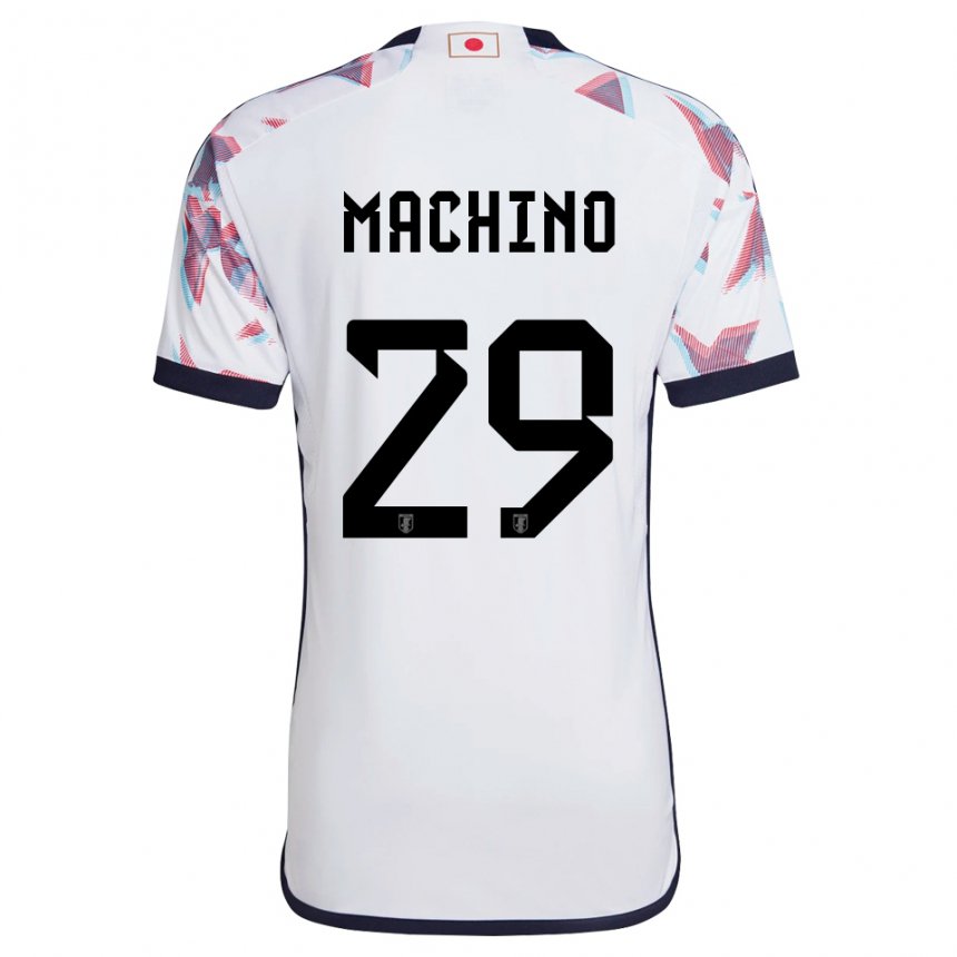 Herren Japanische Shuto Machino #29 Weiß Auswärtstrikot Trikot 22-24 T-shirt Österreich