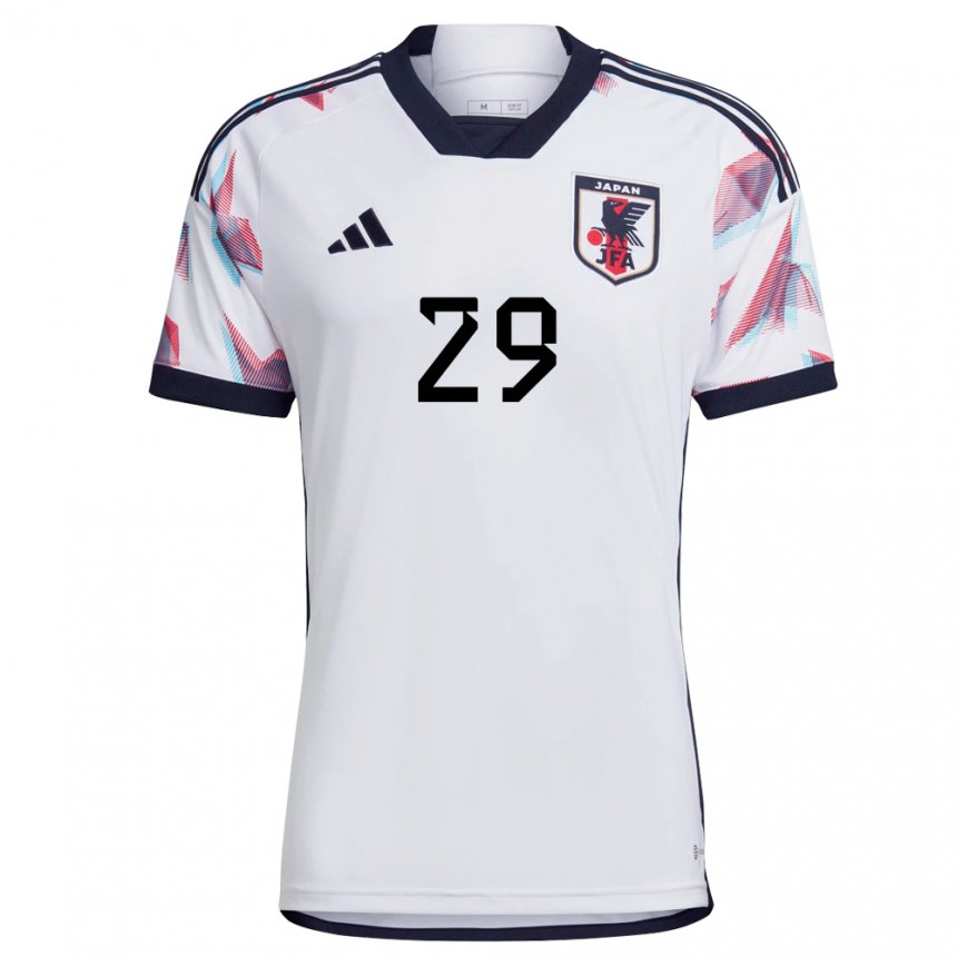 Herren Japanische Shuto Machino #29 Weiß Auswärtstrikot Trikot 22-24 T-shirt Österreich