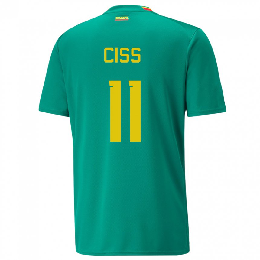 Herren Senegalesische Pathe Ciss #11 Grün Auswärtstrikot Trikot 22-24 T-shirt Österreich