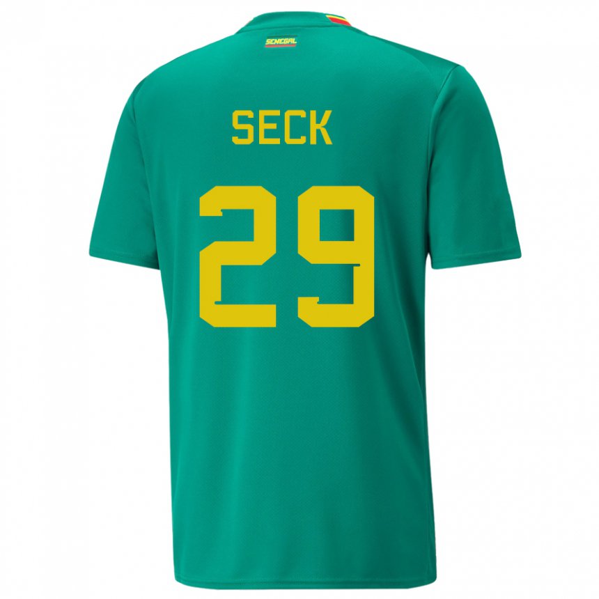 Herren Senegalesische Demba Seck #29 Grün Auswärtstrikot Trikot 22-24 T-shirt Österreich