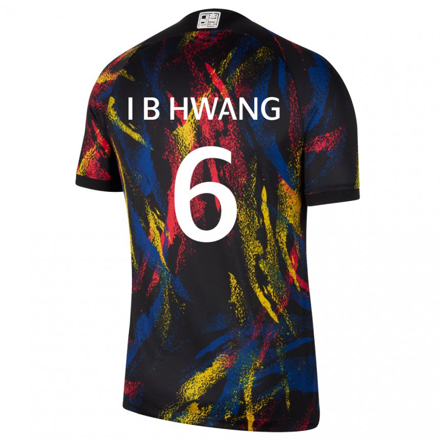 Herren Südkoreanische In-beom Hwang #6 Mehrfarbig Auswärtstrikot Trikot 22-24 T-shirt Österreich