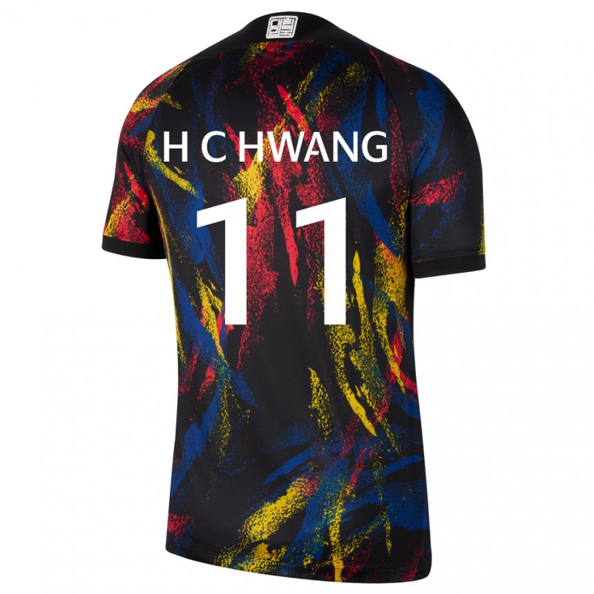 Herren Südkoreanische Hee-chan Hwang #11 Mehrfarbig Auswärtstrikot Trikot 22-24 T-shirt Österreich