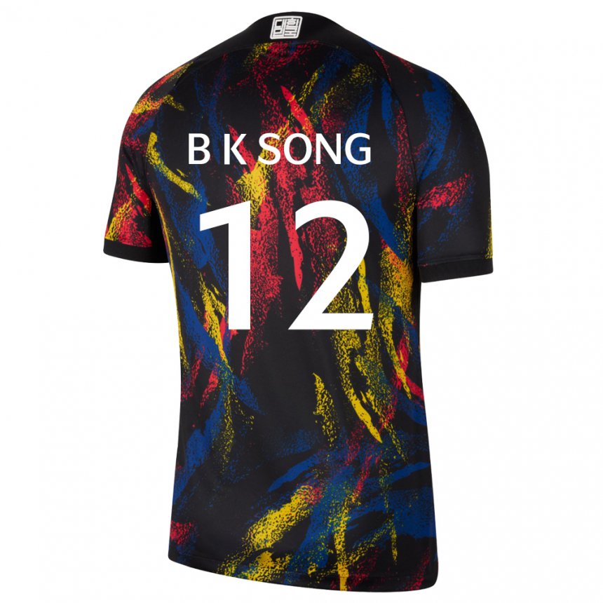 Herren Südkoreanische Bum-keun Song #12 Mehrfarbig Auswärtstrikot Trikot 22-24 T-shirt Österreich