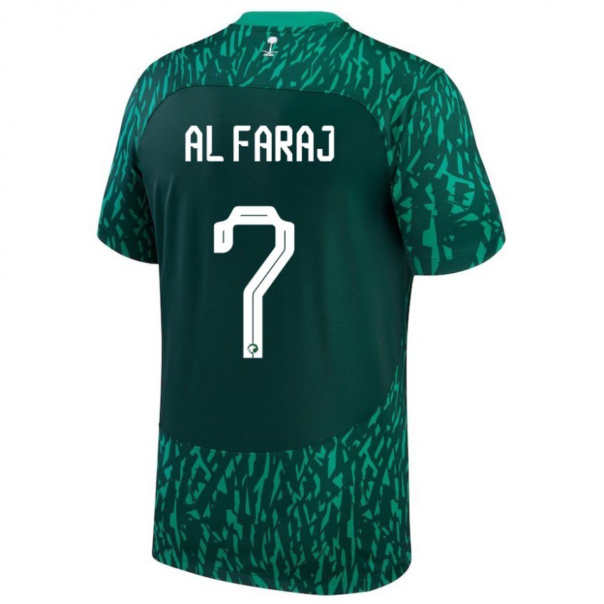 Herren Saudi-arabische Salman Al Faraj #7 Dunkelgrün Auswärtstrikot Trikot 22-24 T-shirt Österreich