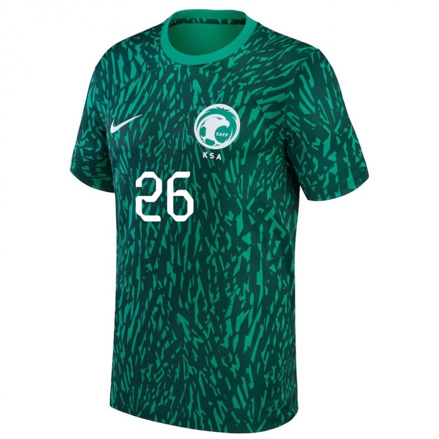 Herren Saudi-arabische Riyadh Sharahili #26 Dunkelgrün Auswärtstrikot Trikot 22-24 T-shirt Österreich