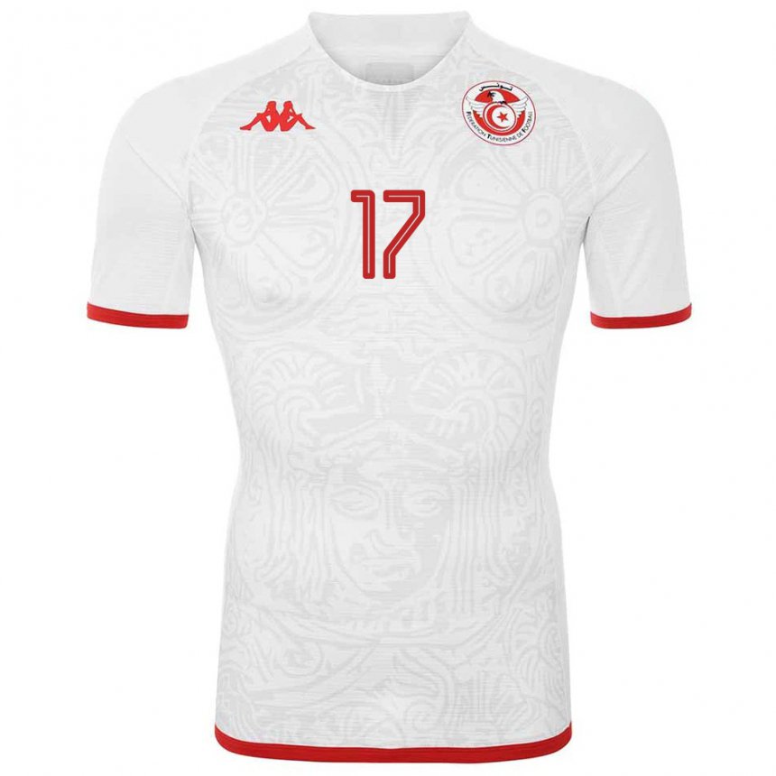 Herren Tunesische Ellyes Skhiri #17 Weiß Auswärtstrikot Trikot 22-24 T-shirt Österreich