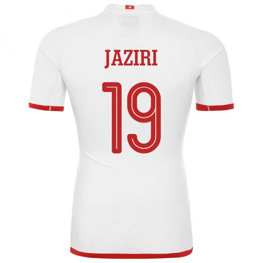 Herren Tunesische Seifeddin Jaziri #19 Weiß Auswärtstrikot Trikot 22-24 T-shirt Österreich