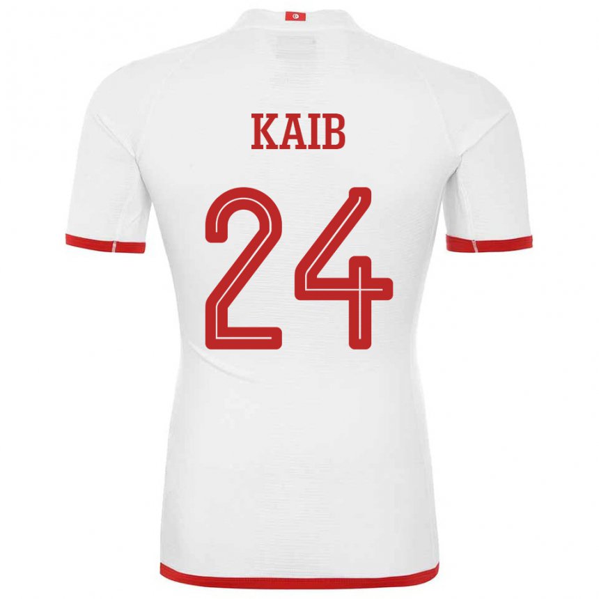 Herren Tunesische Rami Kaib #24 Weiß Auswärtstrikot Trikot 22-24 T-shirt Österreich