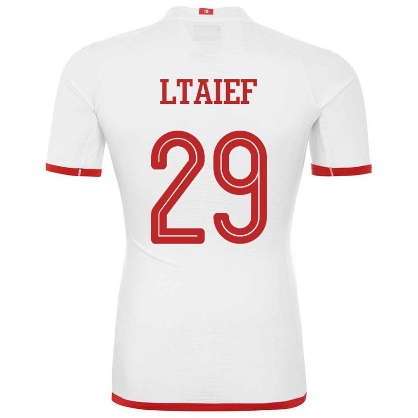 Herren Tunesische Sayfallah Ltaief #29 Weiß Auswärtstrikot Trikot 22-24 T-shirt Österreich