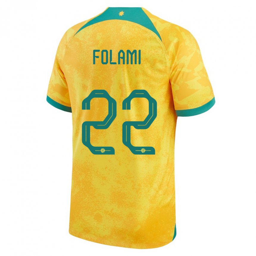 Damen Australische Ben Folami #22 Gold Heimtrikot Trikot 22-24 T-shirt Österreich