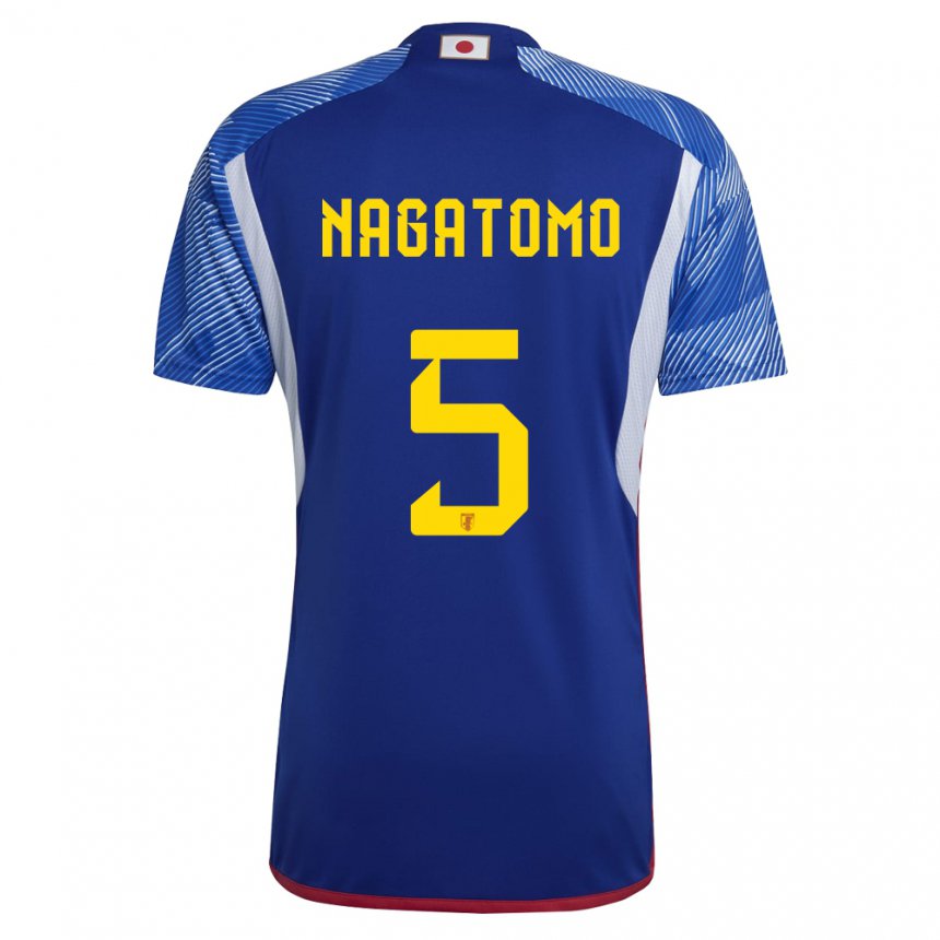 Damen Japanische Yuto Nagatomo #5 Königsblau Heimtrikot Trikot 22-24 T-shirt Österreich