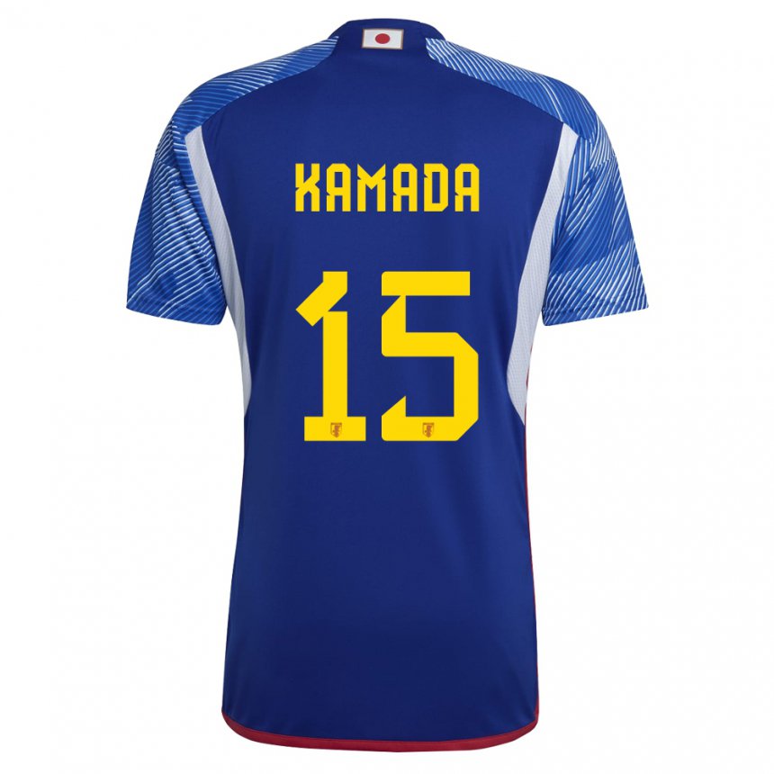 Damen Japanische Daichi Kamada #15 Königsblau Heimtrikot Trikot 22-24 T-shirt Österreich