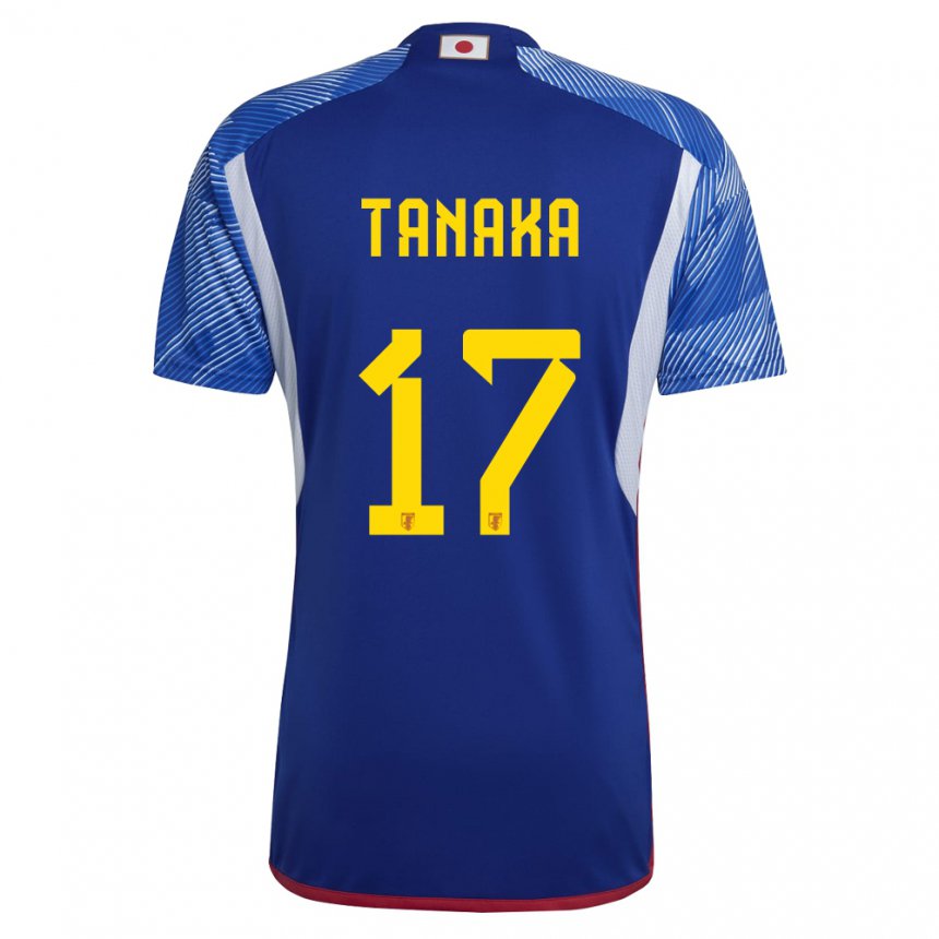 Damen Japanische Ao Tanaka #17 Königsblau Heimtrikot Trikot 22-24 T-shirt Österreich