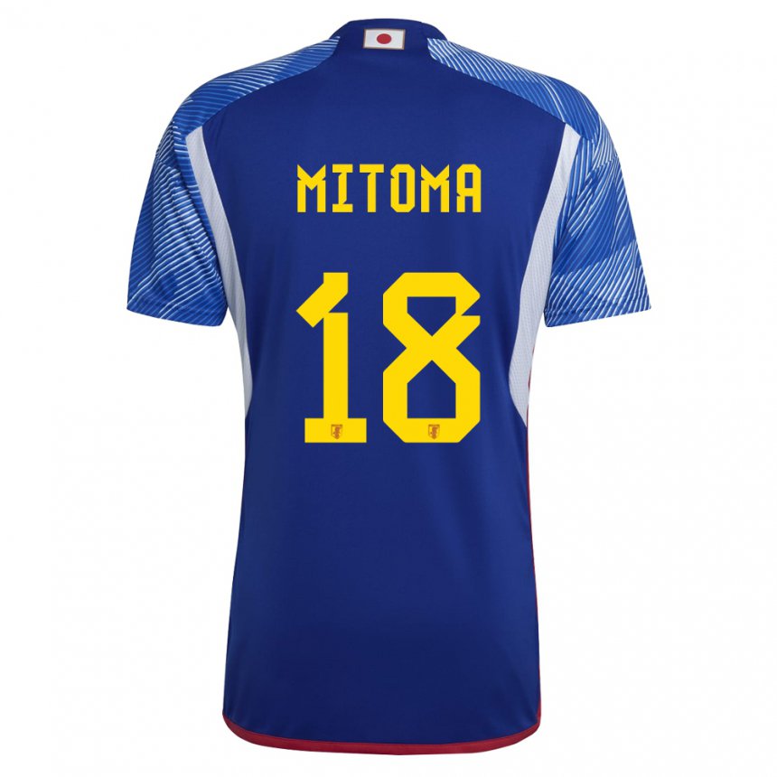 Damen Japanische Kaoru Mitoma #18 Königsblau Heimtrikot Trikot 22-24 T-shirt Österreich