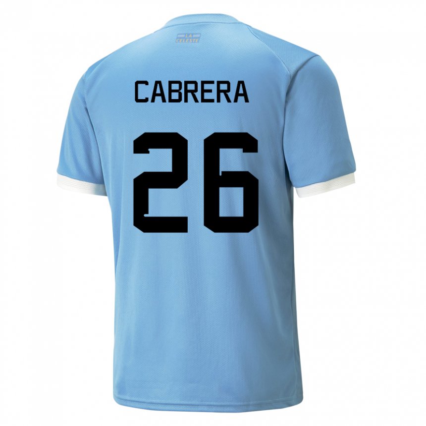 Damen Uruguayische Leandro Cabrera #26 Blau Heimtrikot Trikot 22-24 T-shirt Österreich