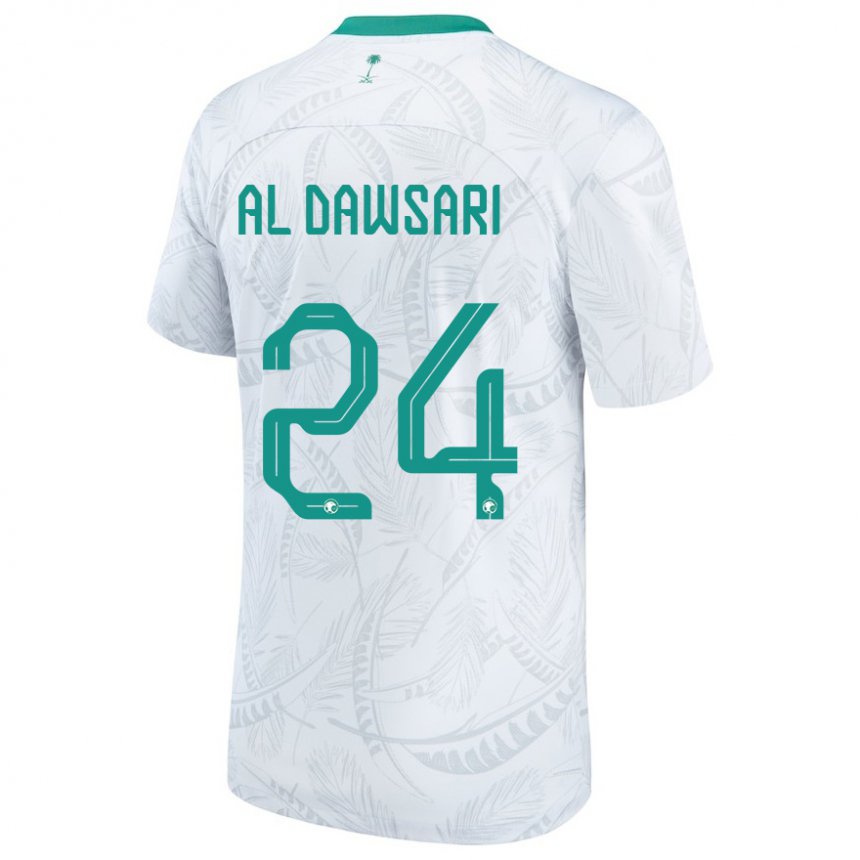 Damen Saudi-arabische Nasser Al Dawsari #24 Weiß Heimtrikot Trikot 22-24 T-shirt Österreich