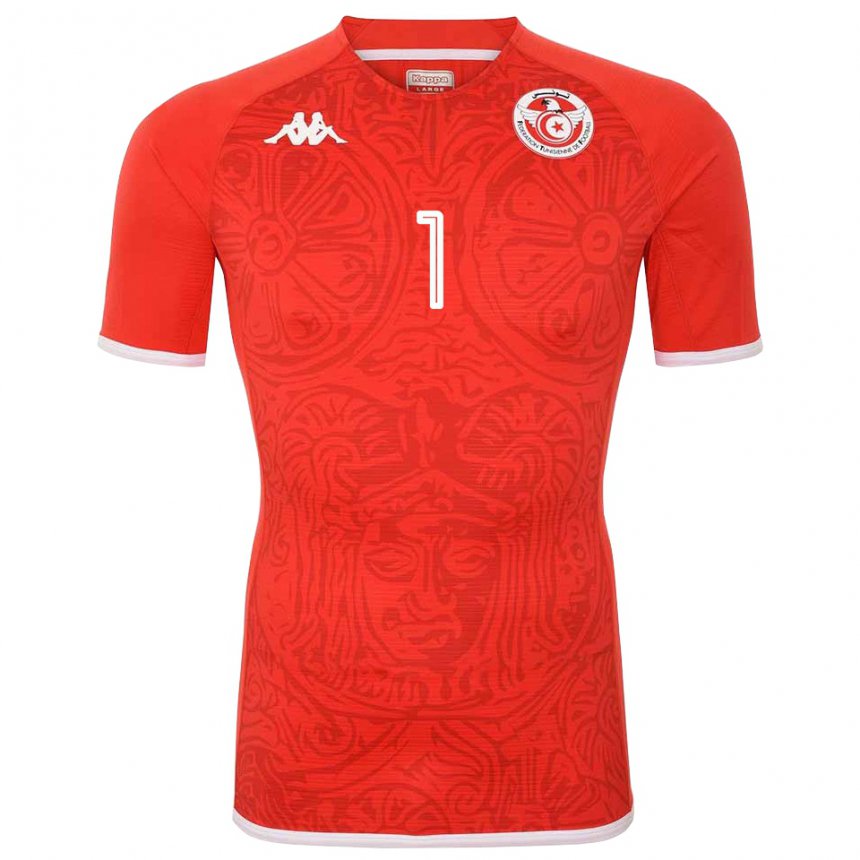 Damen Tunesische Mohamed Sedki Debchi #1 Rot Heimtrikot Trikot 22-24 T-shirt Österreich