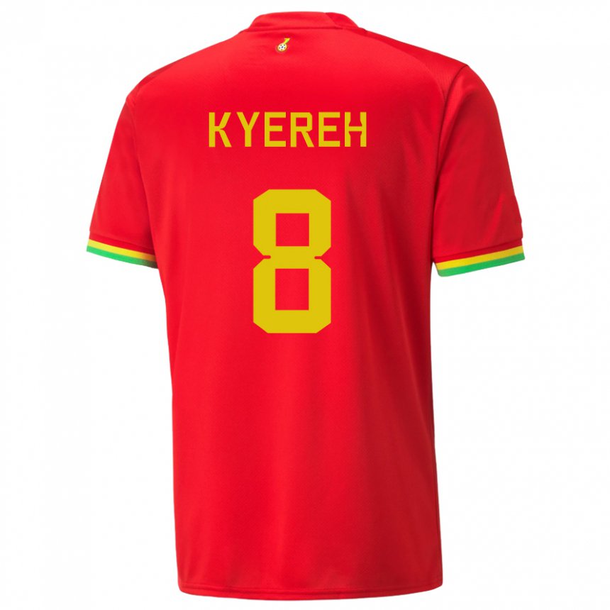 Damen Ghanaische Daniel-kofi Kyereh #8 Rot Auswärtstrikot Trikot 22-24 T-shirt Österreich