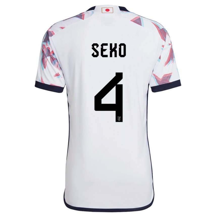 Damen Japanische Ayumu Seko #4 Weiß Auswärtstrikot Trikot 22-24 T-shirt Österreich