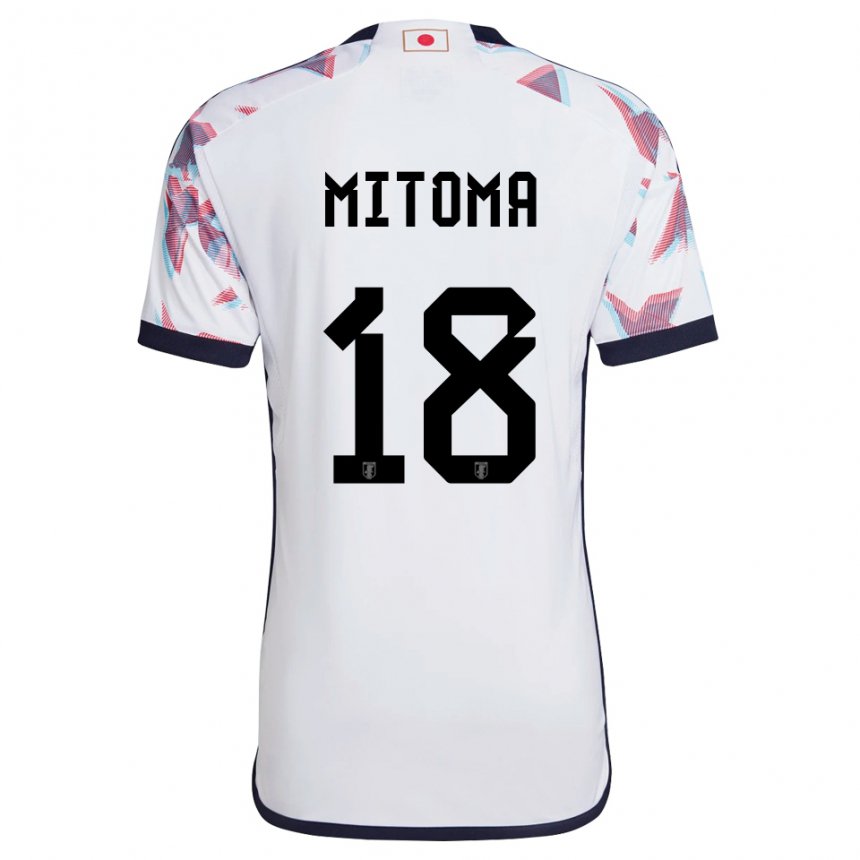 Damen Japanische Kaoru Mitoma #18 Weiß Auswärtstrikot Trikot 22-24 T-shirt Österreich