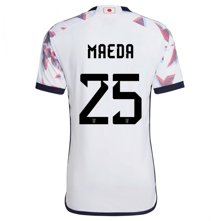 Damen Japanische Daizen Maeda #25 Weiß Auswärtstrikot Trikot 22-24 T-shirt Österreich