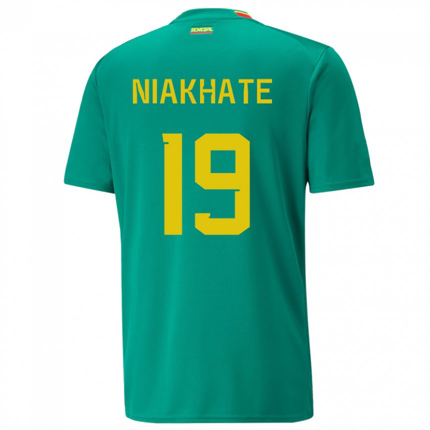 Damen Senegalesische Moussa Niakhate #19 Grün Auswärtstrikot Trikot 22-24 T-shirt Österreich