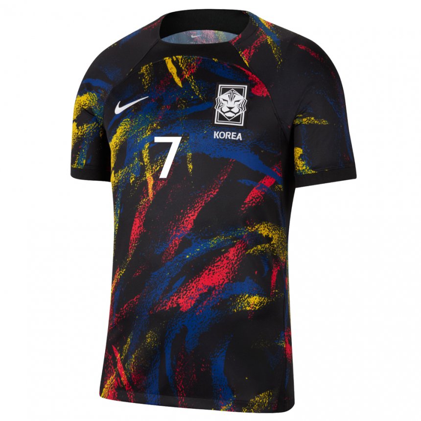 Damen Südkoreanische Heung-min Son #7 Mehrfarbig Auswärtstrikot Trikot 22-24 T-shirt Österreich