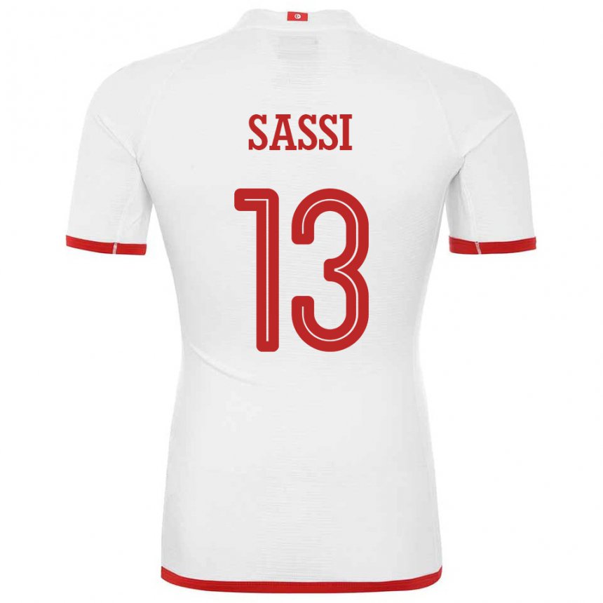 Damen Tunesische Ferjani Sassi #13 Weiß Auswärtstrikot Trikot 22-24 T-shirt Österreich