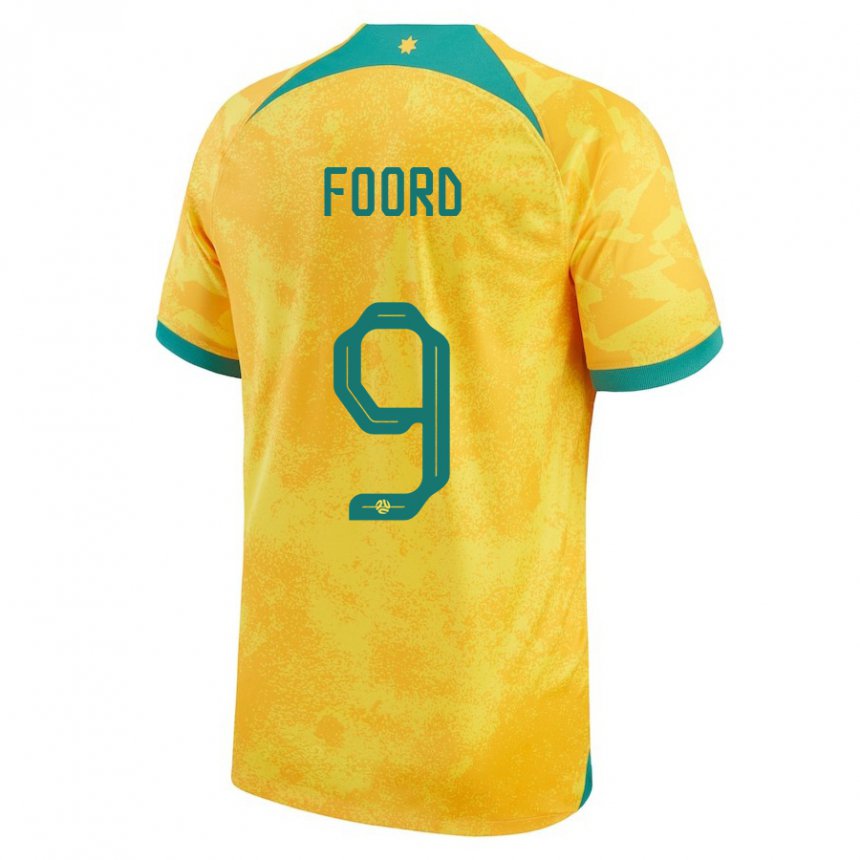 Kinder Australische Caitlin Foord #9 Gold Heimtrikot Trikot 22-24 T-shirt Österreich