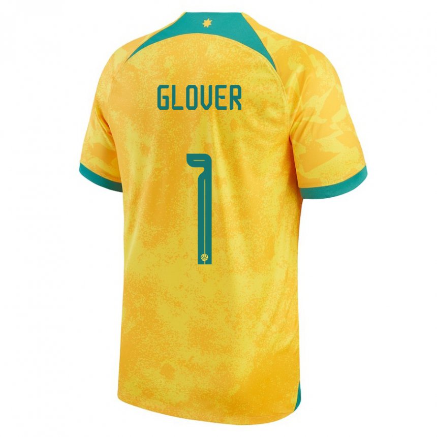 Kinder Australische Thomas Glover #1 Gold Heimtrikot Trikot 22-24 T-shirt Österreich