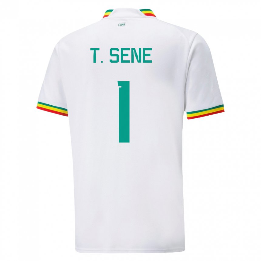 Kinder Senegalesische Thiaba Gueye Sene #1 Weiß Heimtrikot Trikot 22-24 T-shirt Österreich