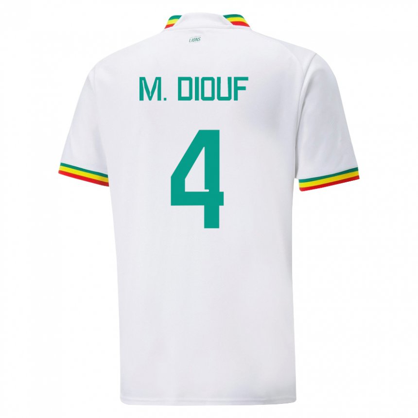 Kinder Senegalesische Mame Diarra Diouf #4 Weiß Heimtrikot Trikot 22-24 T-shirt Österreich